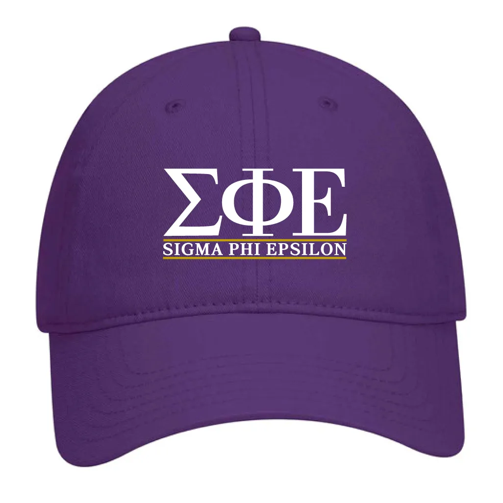 SigEp Letters Dad Hat