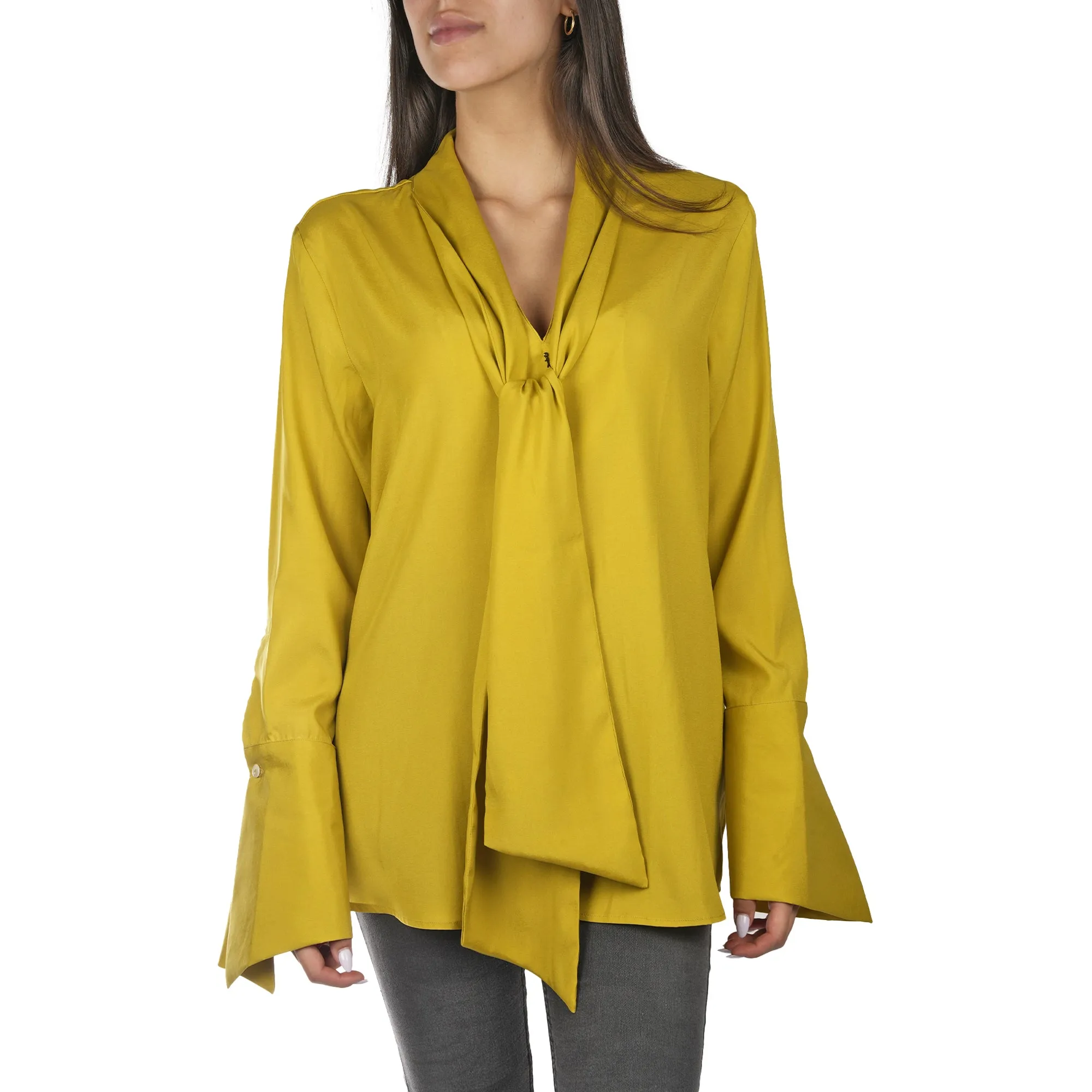 Silk Shirt Yellow