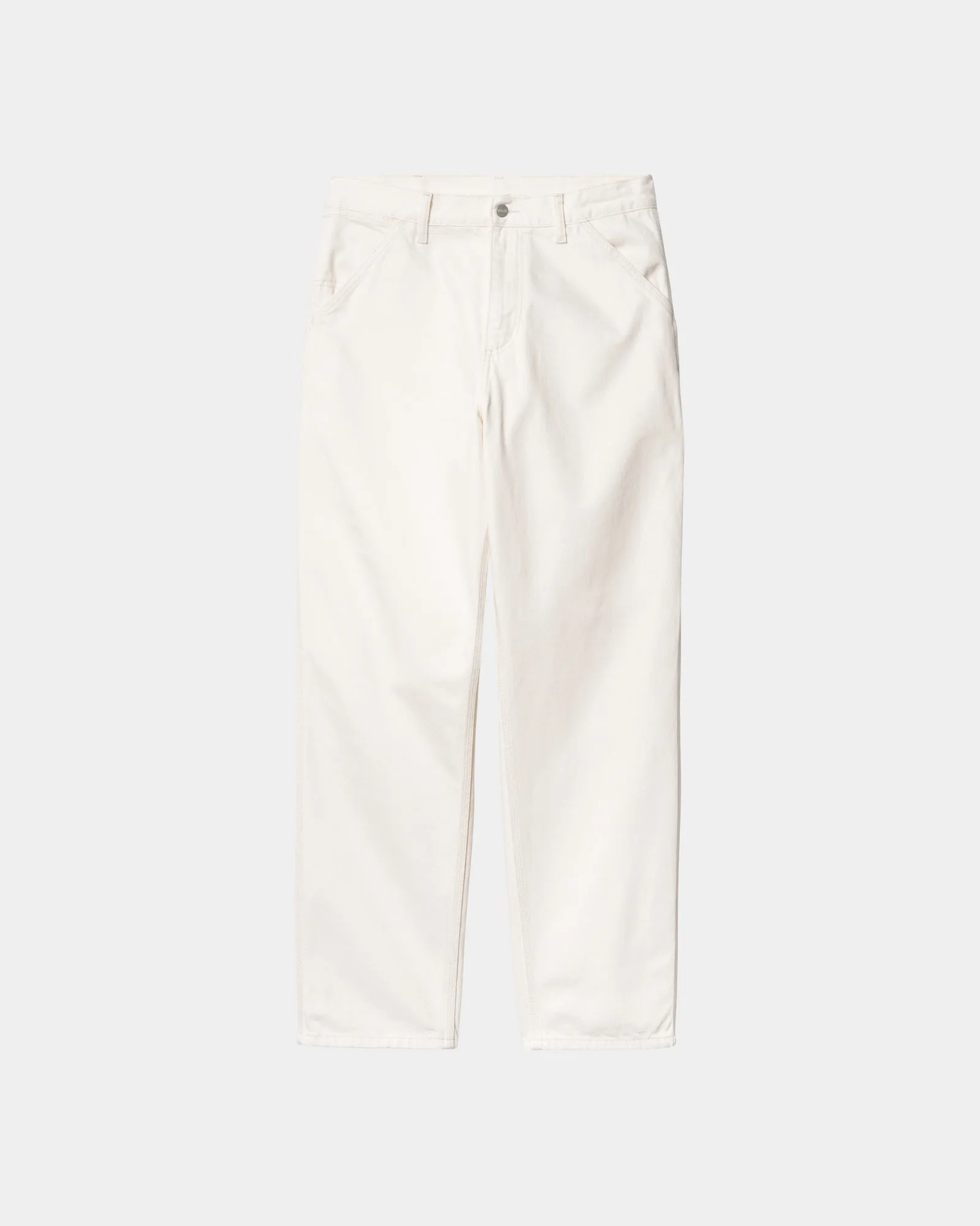 Single Knee Pant - Denim | White (rinsed)