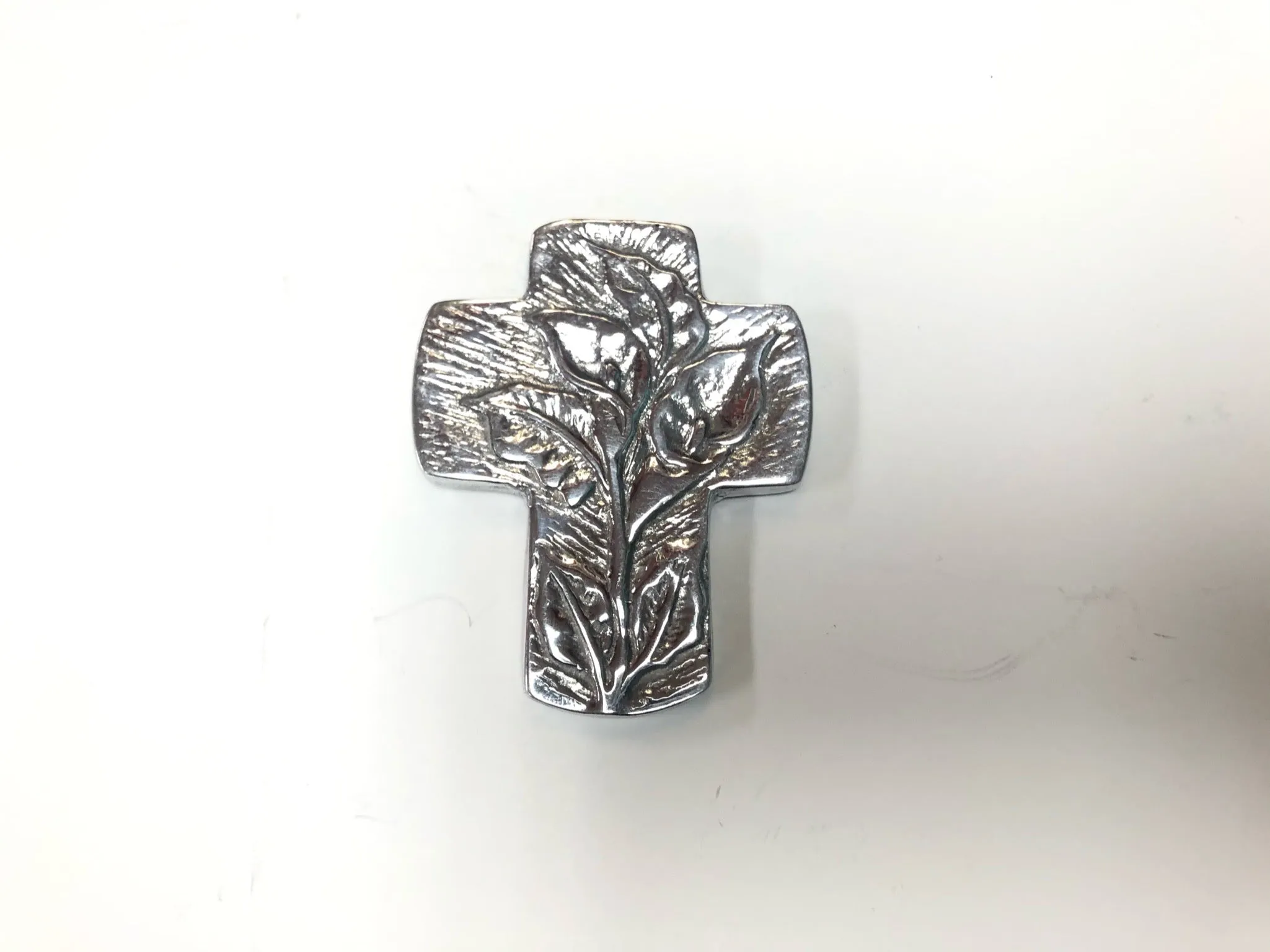 Small Silver Floral Crosses