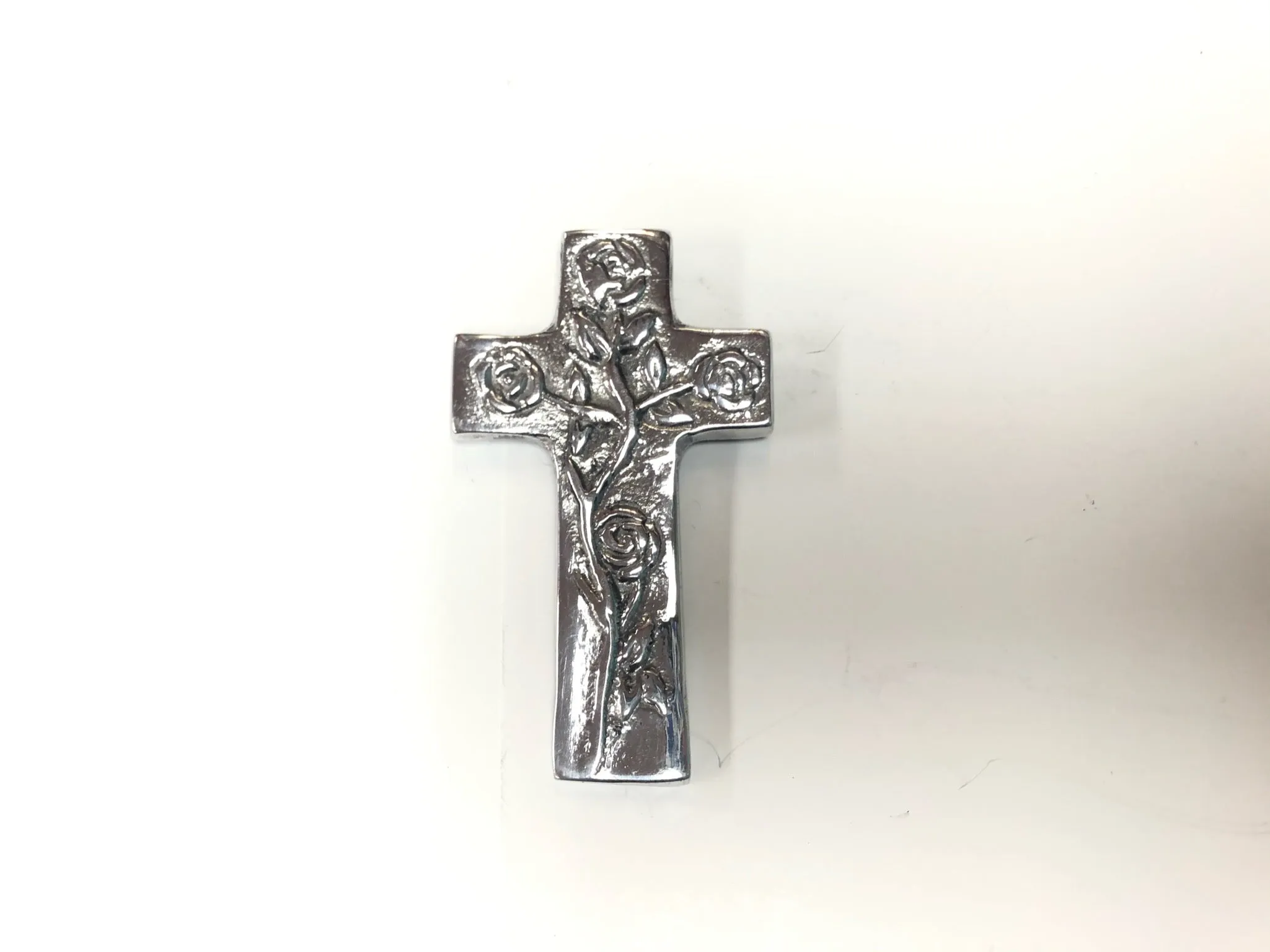 Small Silver Floral Crosses