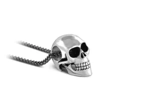 Small Skull Necklace - Silver