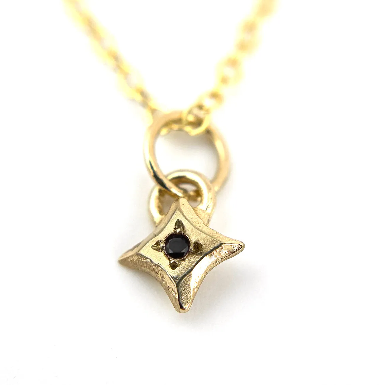 SPARKLE Charm - Gold with Black Diamond