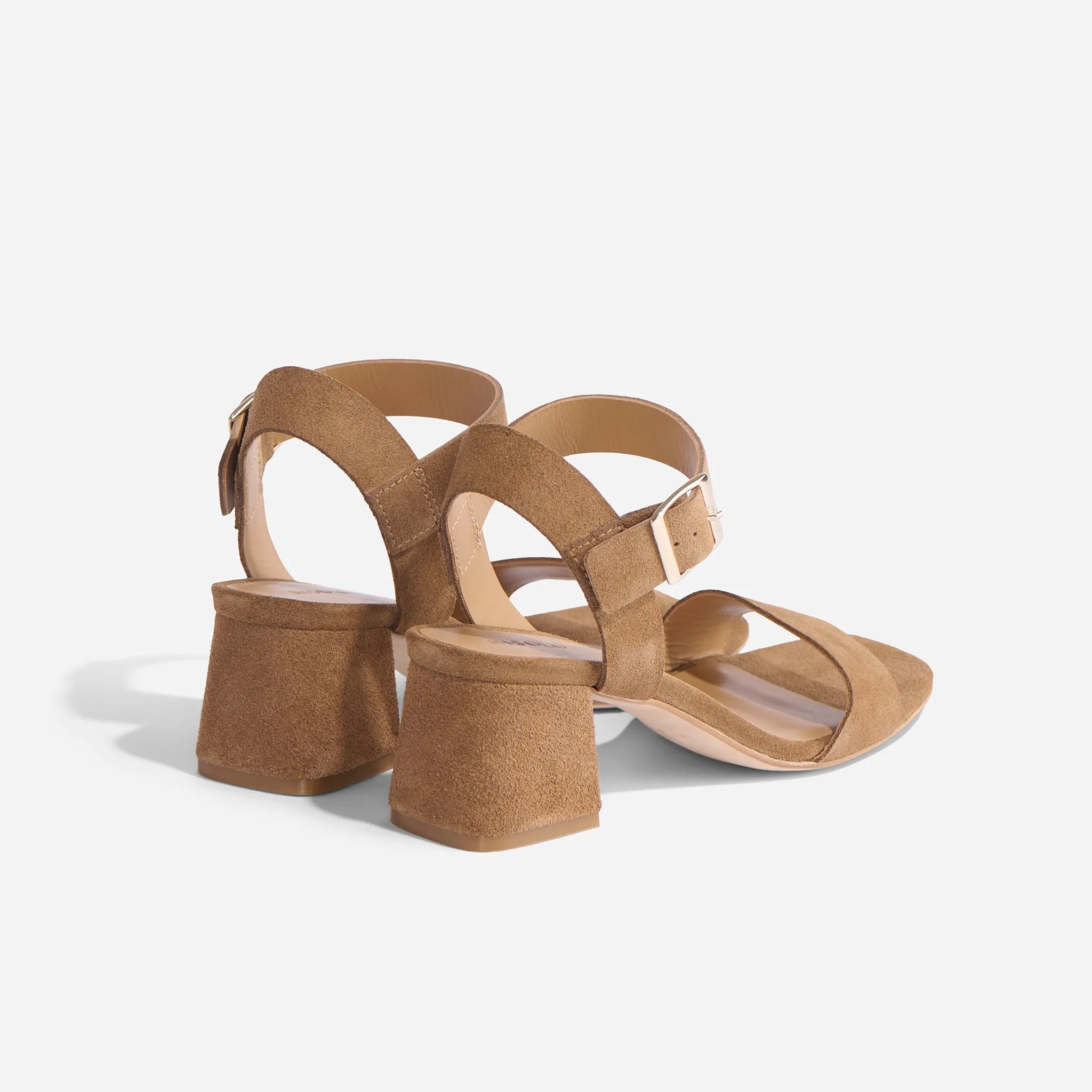 Stella Go-To Block Heel Taupe Suede