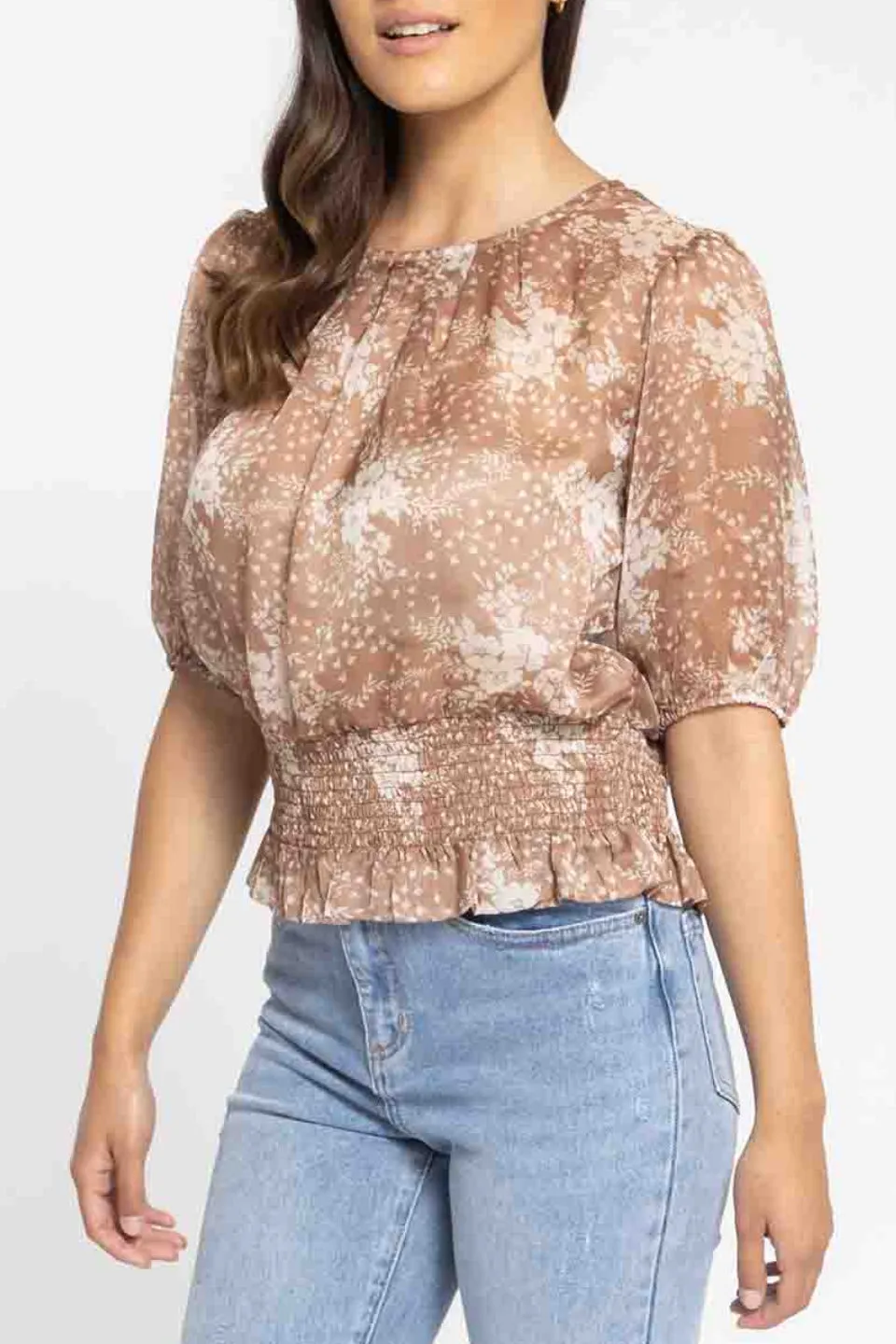 Sydney Cinnamon Floral Top