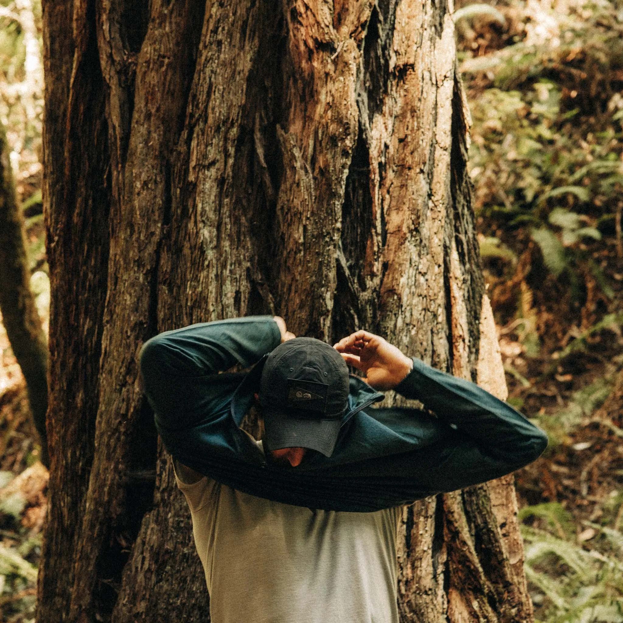 The Merino Half Zip in Forest