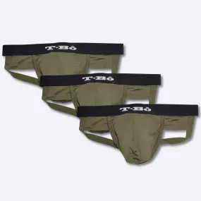 The Military Green Jockstrap Set 3-Pack