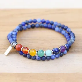 Third Eye Chakra Sodalite Wrap Bracelet