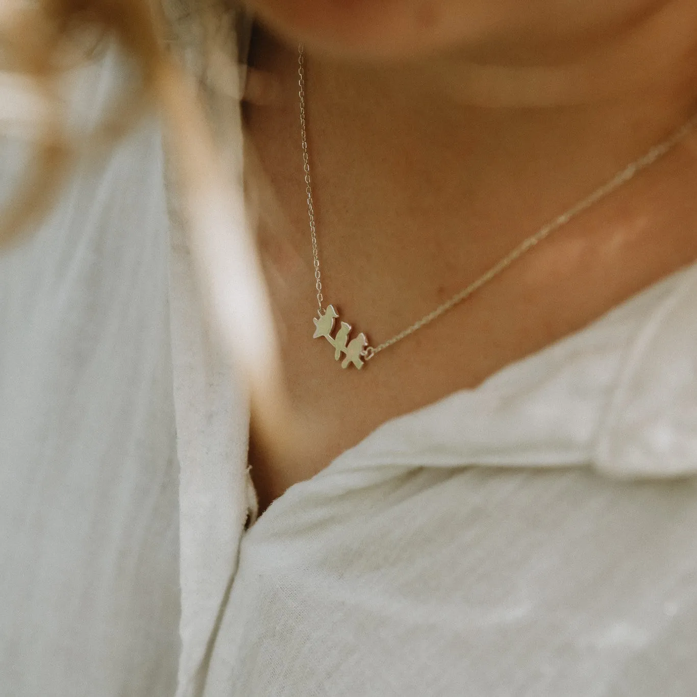 three little birds necklace