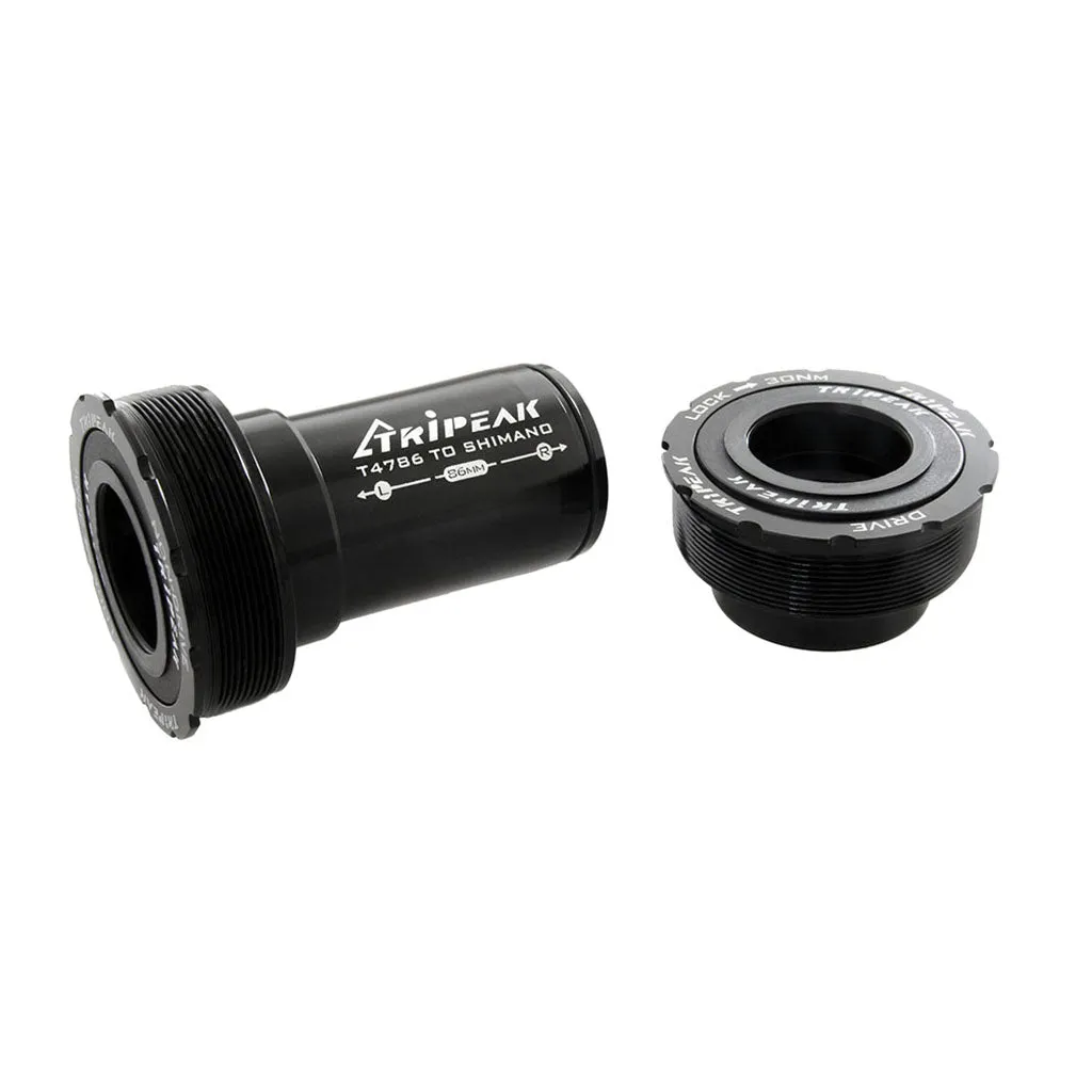 Tripeak T47 Bottom Bracket, Shimano-Road - 86mm - Black