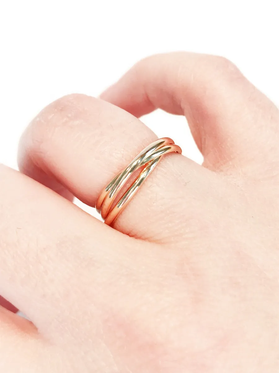 Triple Band Rolling Ring