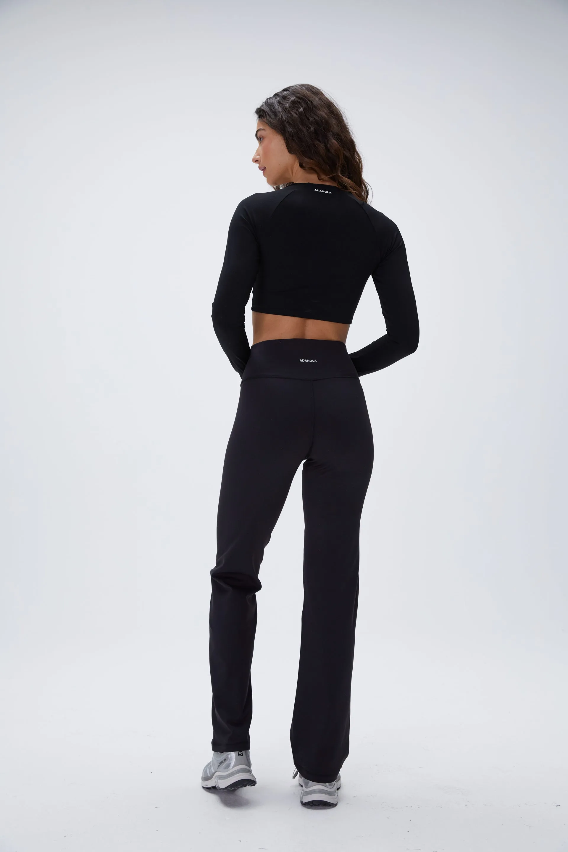 Ultimate Long Sleeve Wrap Top - Black