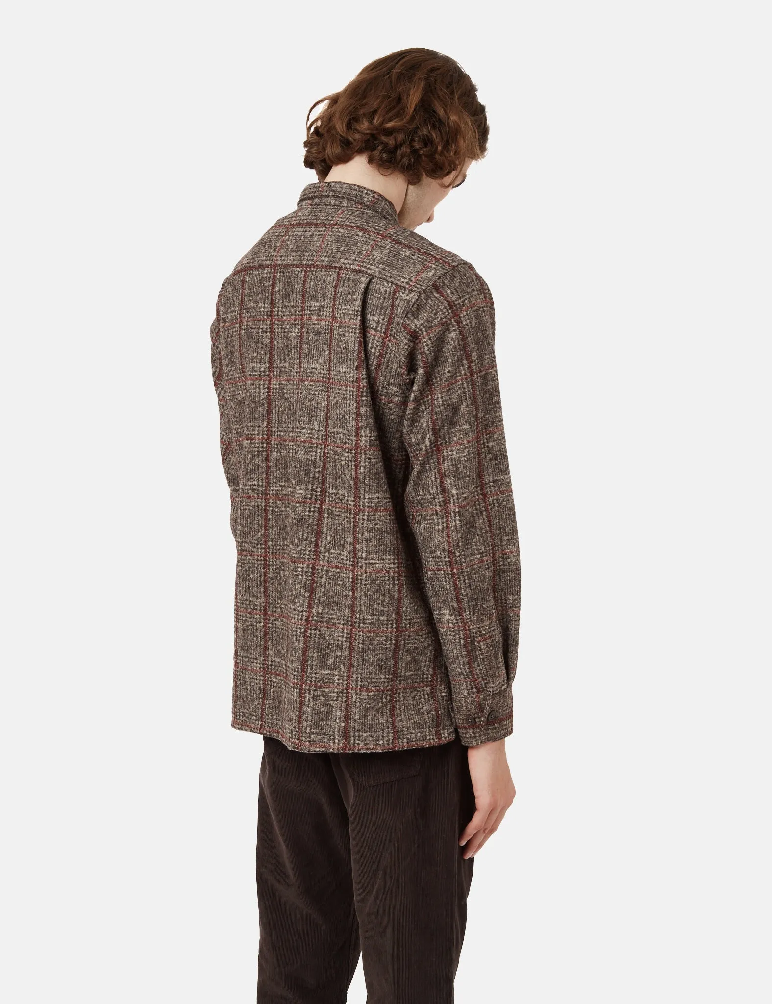 Universal Works Long Sleeve Utility Shirt - Brown