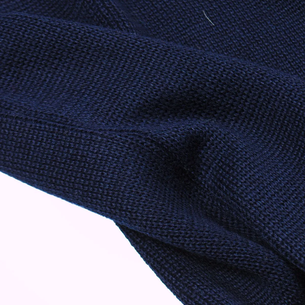 Universal Works - Loose Fisherman Jumper Merino ½ Milano - Navy