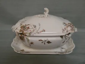 Vintage Haviland Limoges Soup Tureen with Lid and Platter