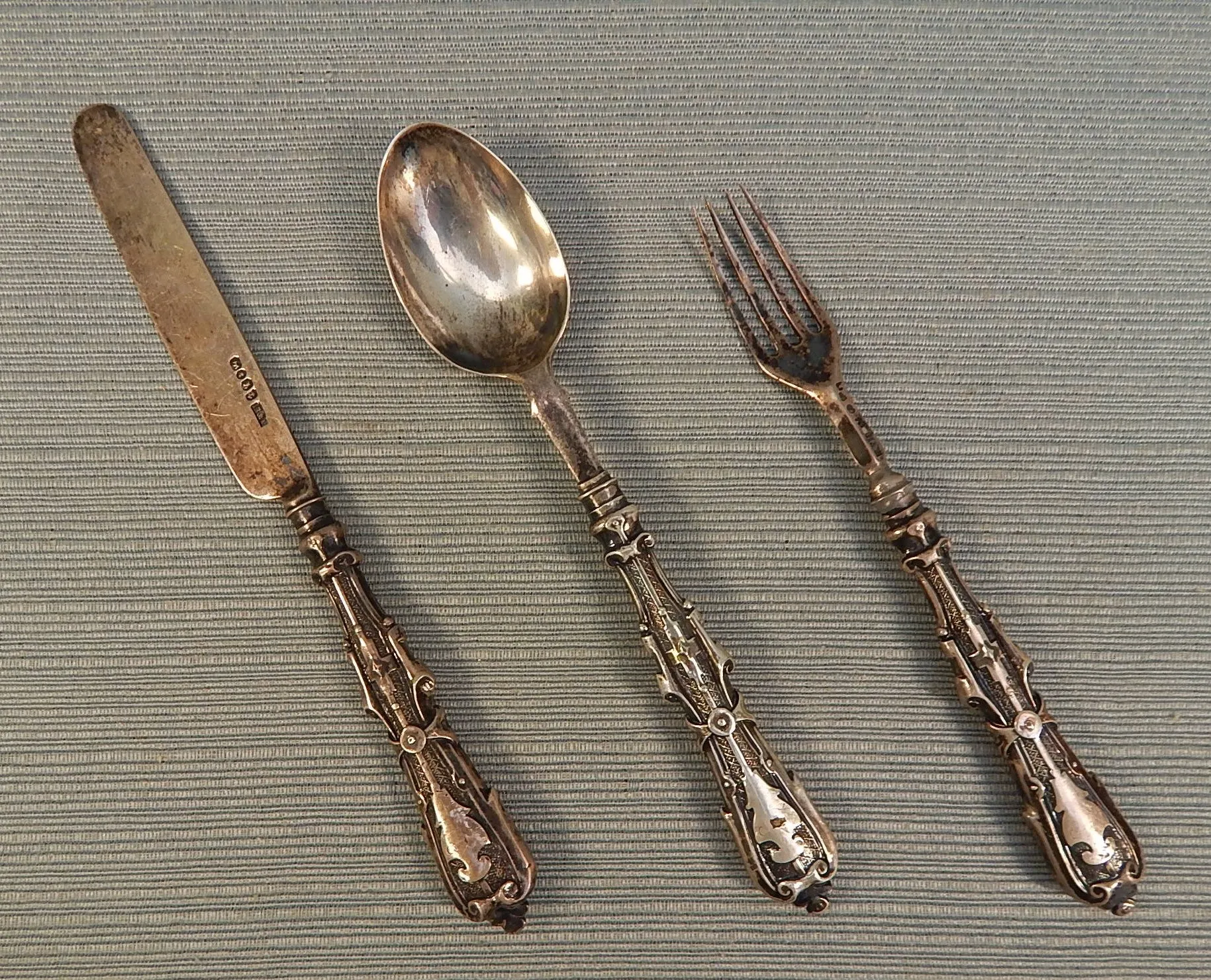 Vintage Holmes & Tuttle Mfg. Child's Silverware Set