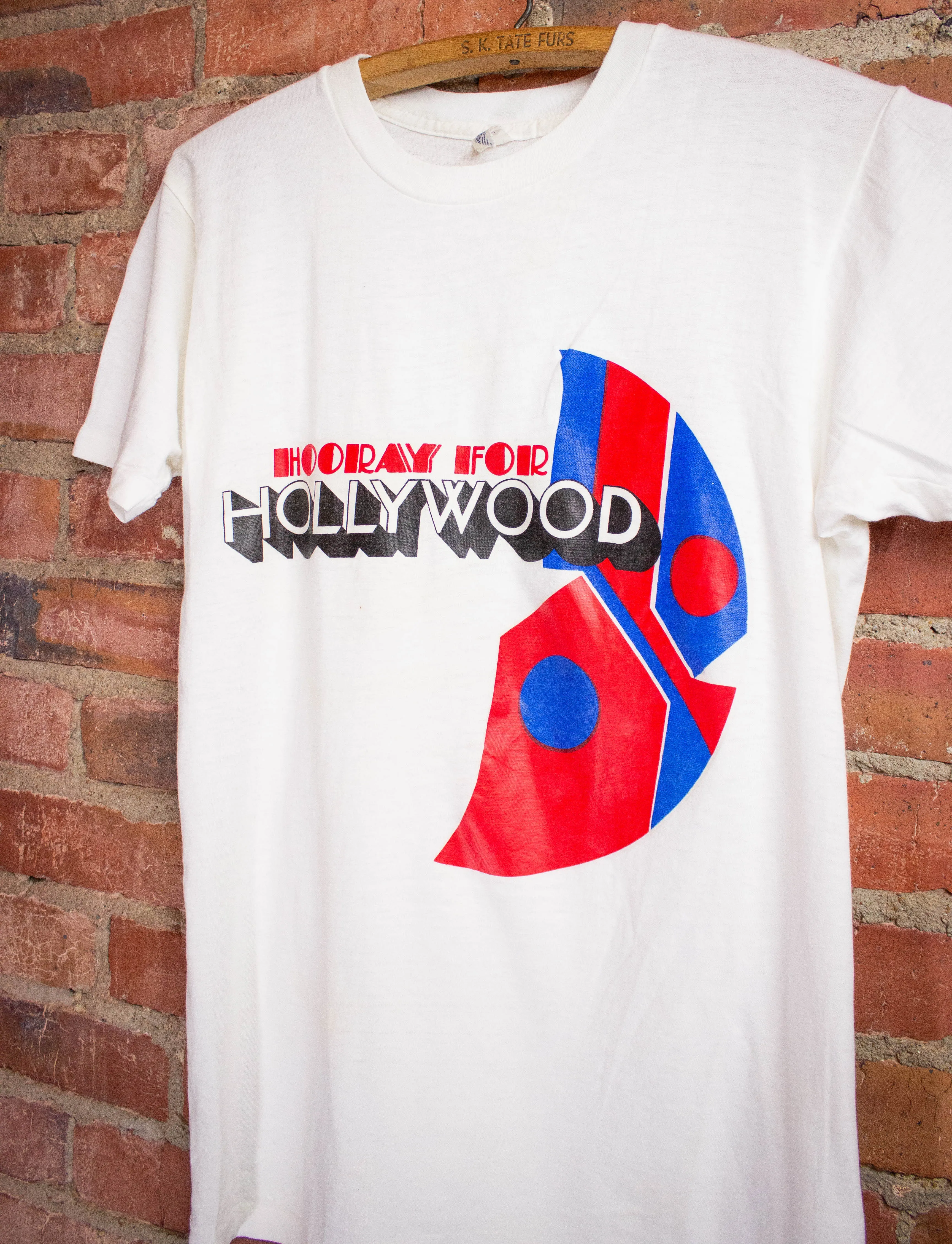 Vintage Hooray For Hollywood Graphic T-Shirt S