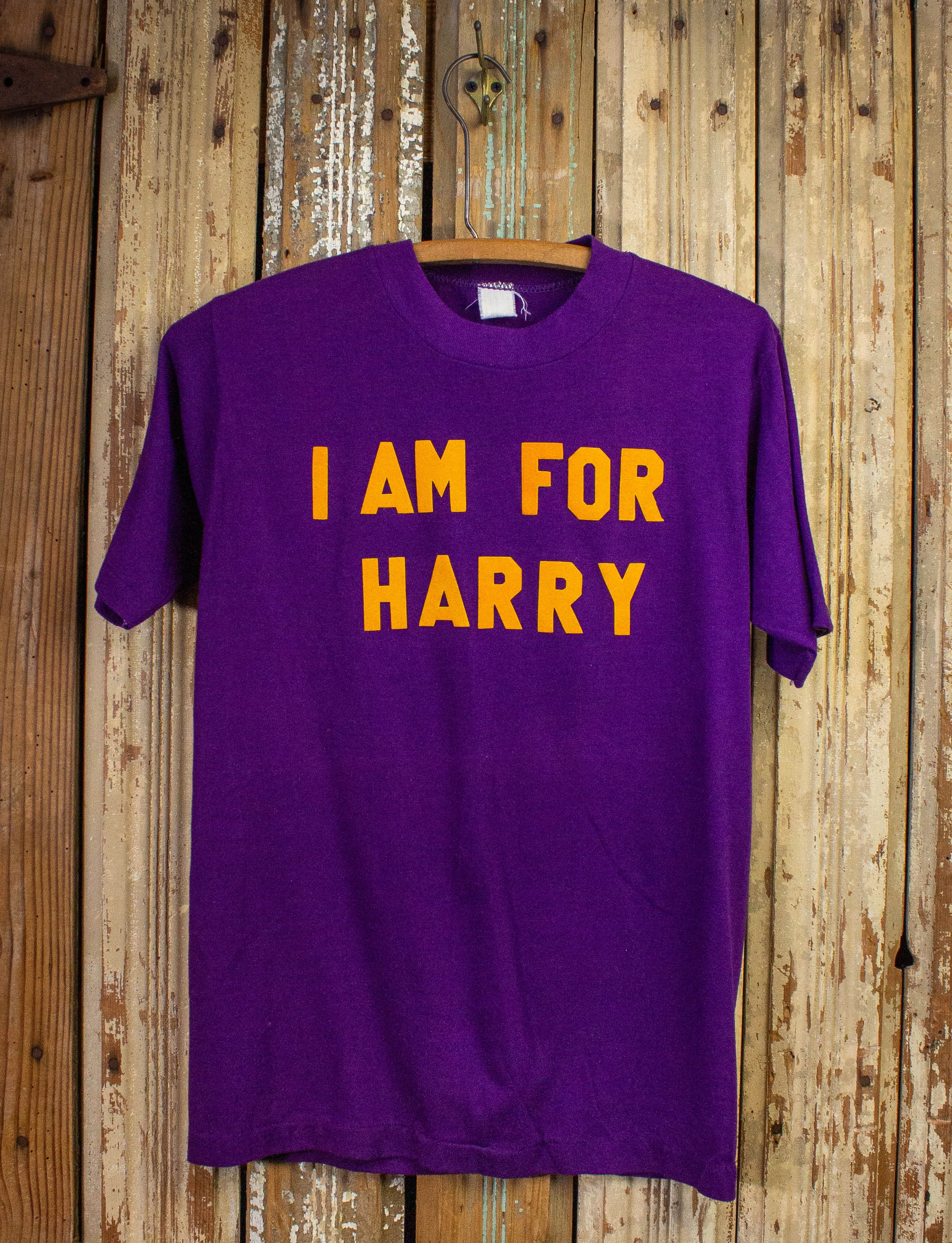 Vintage I Am For Harry Graphic T Shirt Purple Small