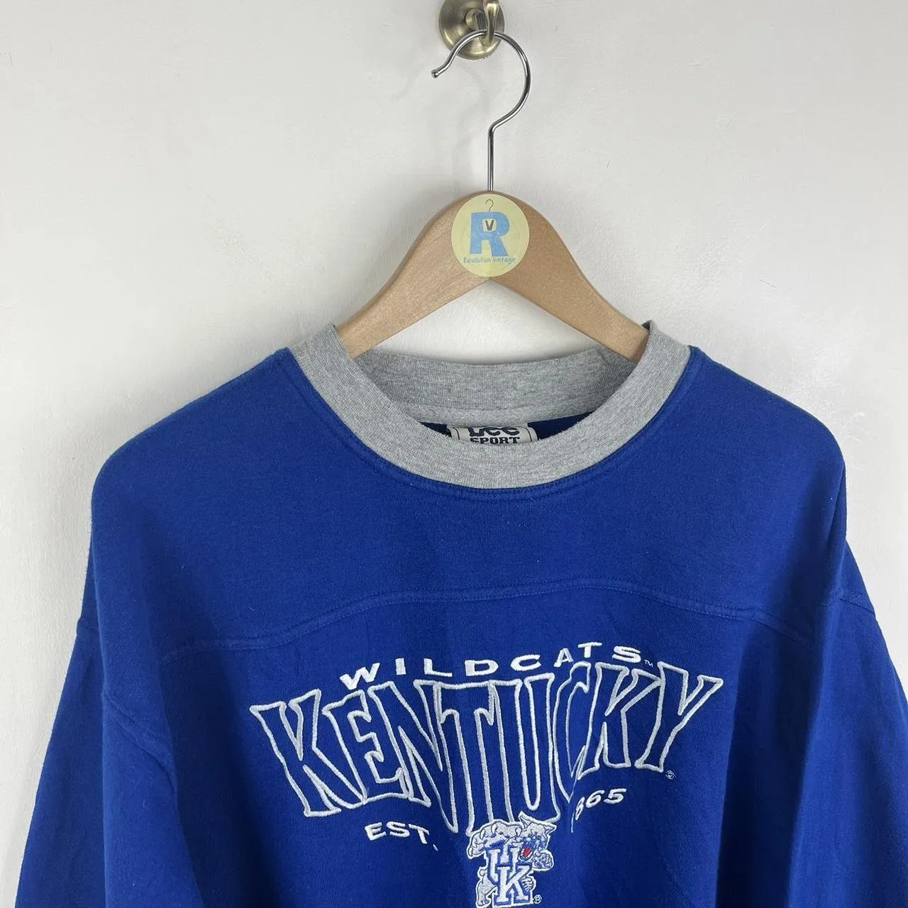 Vintage LEE Kentucky Wildcats USA Sweatshirt Embroidered (XL)