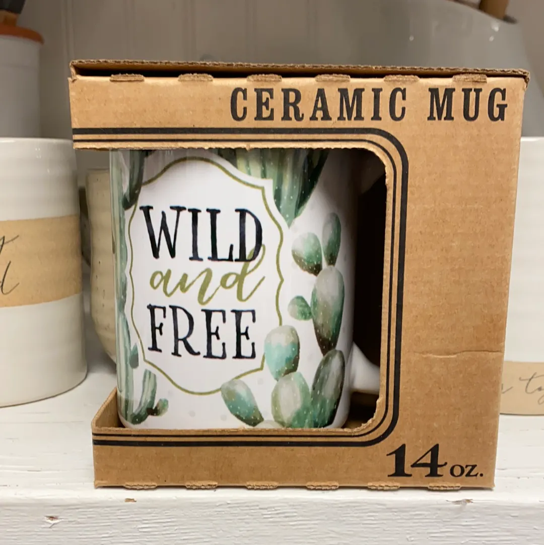 Wild and Free Boxed Mug - 14oz