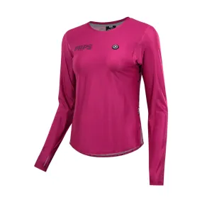 Women Long Sleeve Running Shirt Hypermesh ELITE (Amaranth Red)