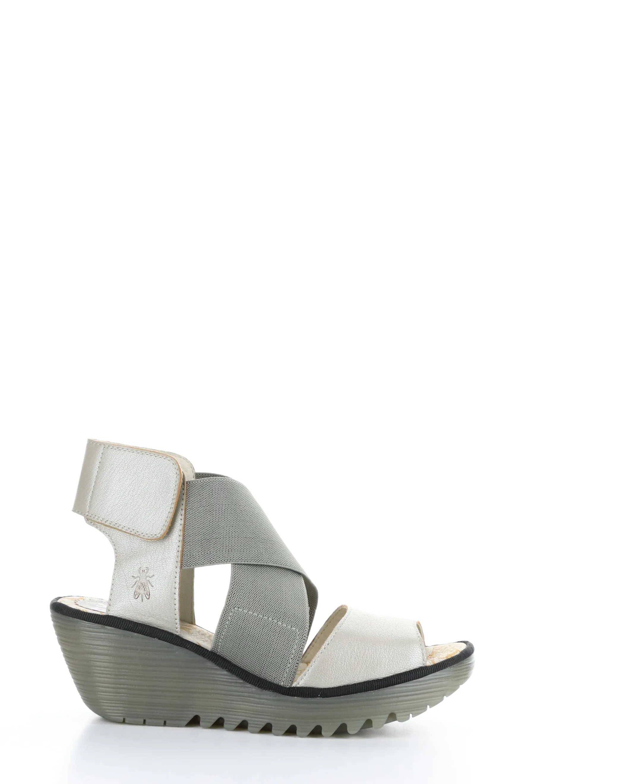 YUBA385FLY 009 SILVER Elasticated Sandals